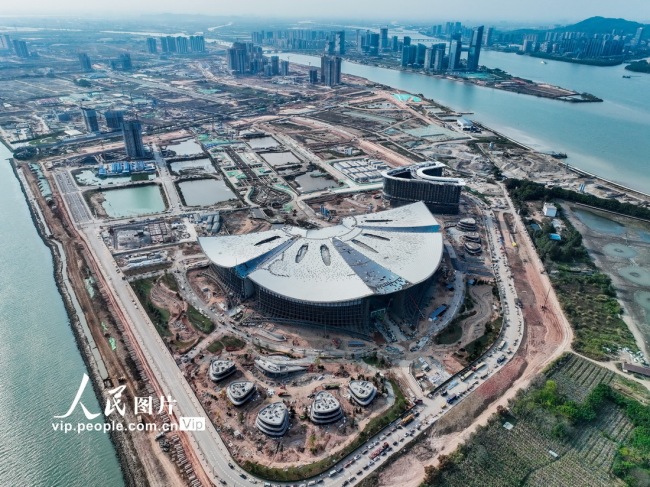 廣東廣州(zhōu)：國際金融論(lùn)壇會址建設(shè)如火如荼